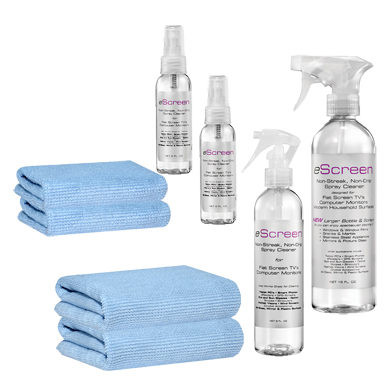 1. eScreen Cleaner Mega Package w/ Home Use 16 oz Bottle